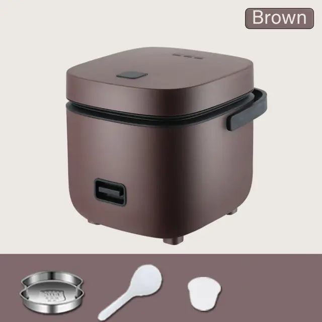 Mini Multi-Function Rice Cooker with Non-Stick Pot - Porridge and Soup Maker, EU Plug