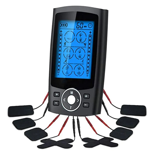 Dual Output EMS Muscle Stimulator with 16 Modes for Physiotherapy and Body Massage
