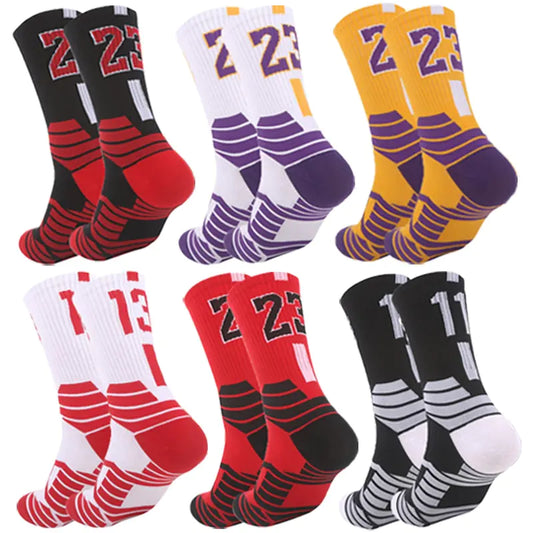 Breathable Non-Slip Professional Basketball Socks for Men, Women, and Kids - Ideal for Sports, Cycling, Climbing, and Running